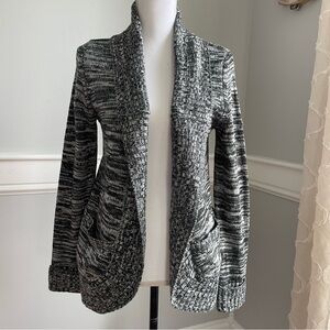 Papermoon Black and White Cardigan Sweater